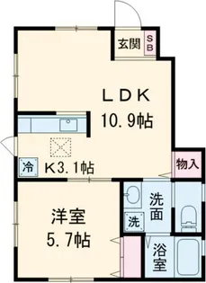 Deux Maisons AKABANE【1階】の間取り