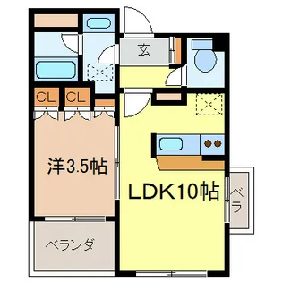 カネヒビル【3階】の間取り