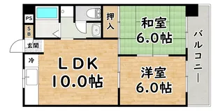 レジデンス姫島【2階】の間取り