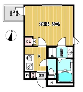 クレールメゾン【3階】の間取り