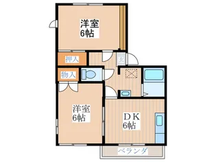 メゾン池の上A【2階】の間取り