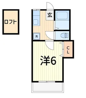 日ノ出コーポ【2階】の間取り