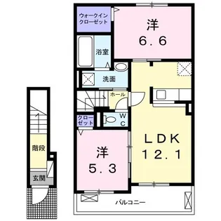 エチュード【2階】の間取り