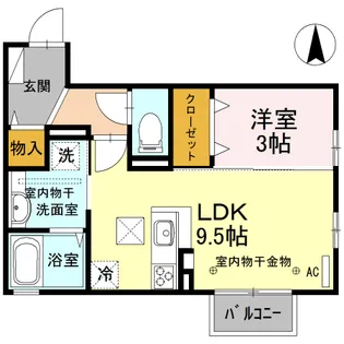 K&K(ケーアンドケー)【1階】の間取り