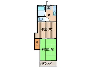 日野田口ハイツ【2階】の間取り