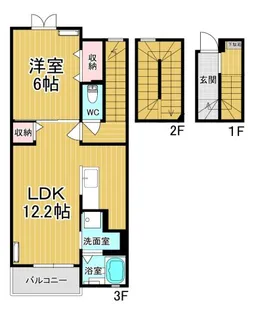AKANE(アカネ)【3階】の間取り