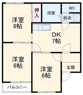 シャンピア馬乗A【2階】の間取り