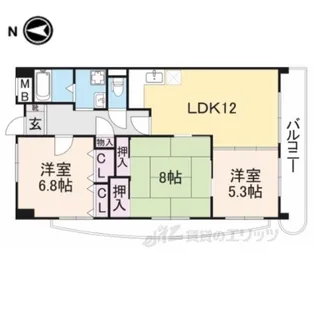 マトック荻野【2階】の間取り