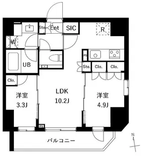 ES-Grande御徒町【6階】の間取り
