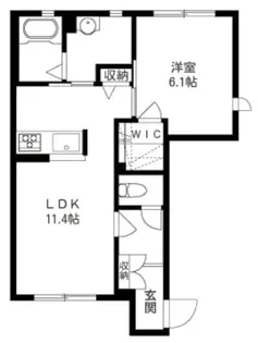 ヴィラーチェときわ台壱番館【1階】の間取り