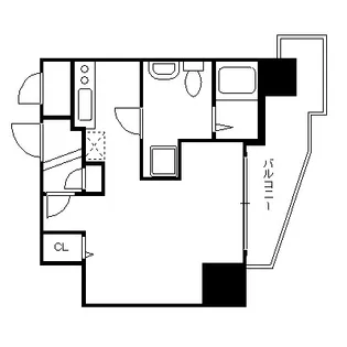 プレサンス難波EASTモダニティ【8階】の間取り