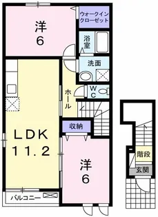 メゾン・オランジュリー【2階】の間取り
