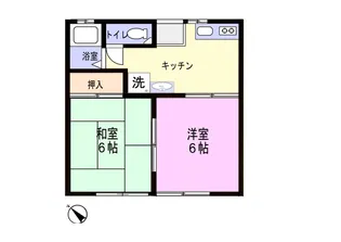 パビリオン三松1番館【1階】の間取り