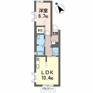 ウッドベル【1階】の間取り
