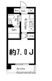 ドゥーエ西大島II【7階】の間取り