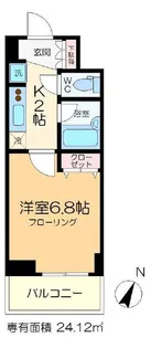 スカイコート新小岩【6階】の間取り