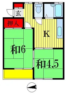 ドエルタカハシ【1階】の間取り