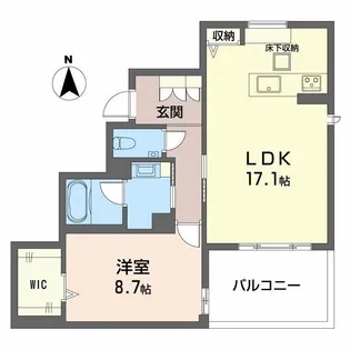 フェリシア【1階】の間取り