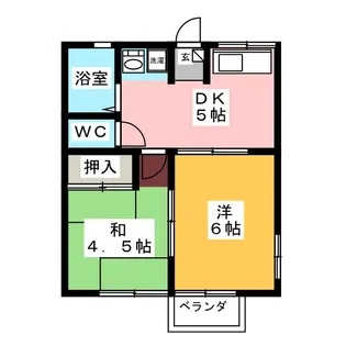 第5コーポエム【2階】の間取り