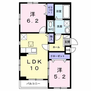 スピカテラス【1階】の間取り