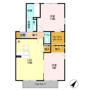 リビングタウン東海 D棟【1階】の間取り