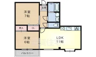 キープロハイツ2【2階】の間取り