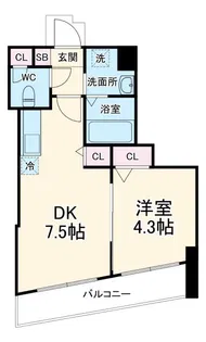 soare幕張2nd【4階】の間取り