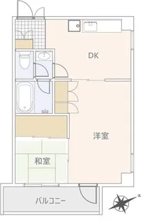 パークサイド石坂【2階】の間取り