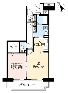 URコンフォール南浦和【10階】の間取り