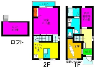 スチールハウス【1階】の間取り