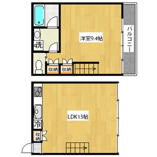 Pisos Blancos【2階】の間取り