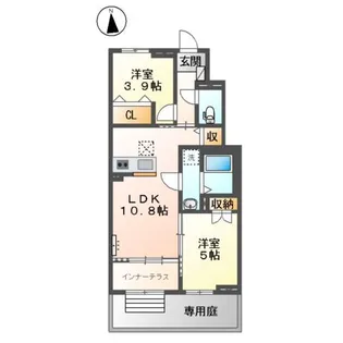 フルリール(fleurir)【1階】の間取り