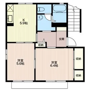 サンクレストA【1階】の間取り
