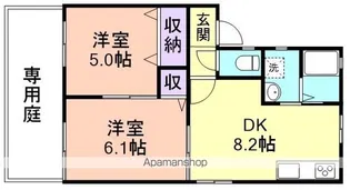 タウニィ寿里【1階】の間取り