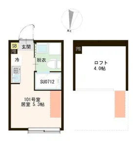 ハーモニーテラス春日町VIII【1階】の間取り