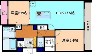 W.O.V【3階】の間取り