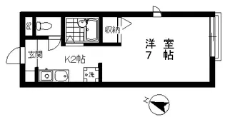 東京都目黒区上目黒3【アパート】の間取り