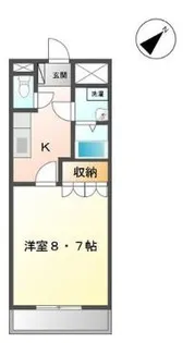 シャイン扇台【1階】の間取り