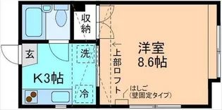 リバティハイツ【1階】の間取り