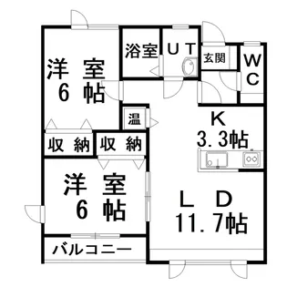 ラ・セシリア【2階】の間取り