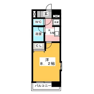 クレアトゥール松乃【2階】の間取り