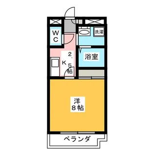 サンセントラル【2階】の間取り