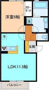 ポンパブランカI【2階】の間取り