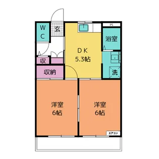 アクシス土井 B棟【1階】の間取り