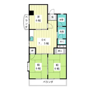 メゾン猪高台【2階】の間取り