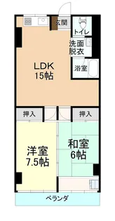 銀南街前田アパート【3階】の間取り