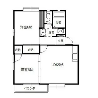 エスペランス広沢A【2階】の間取り