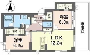 桜ヒルズ【1階】の間取り