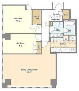 東京都千代田区永田町2【マンション】の間取り