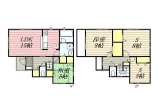 神奈川県横浜市金沢区六浦南2【一戸建】の間取り